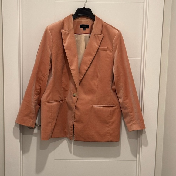 J. Crew Willa Blazer in Stretch Velvet - Picture 2 of 2